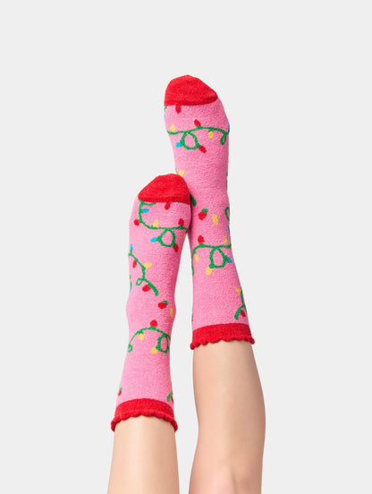 Shiraleah- String Light Socks- Pink