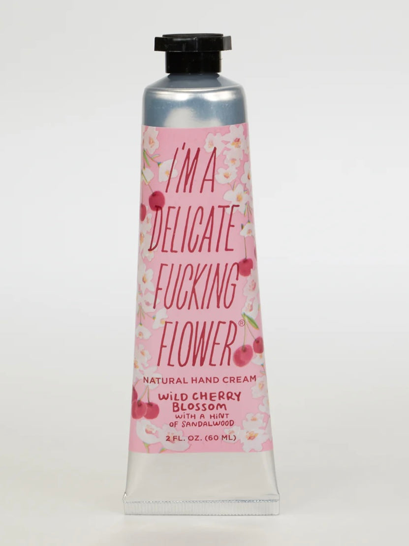 Blue Q- I’m A Delicate Fucking Flower Hand Cream- Wild Cherry Blossom