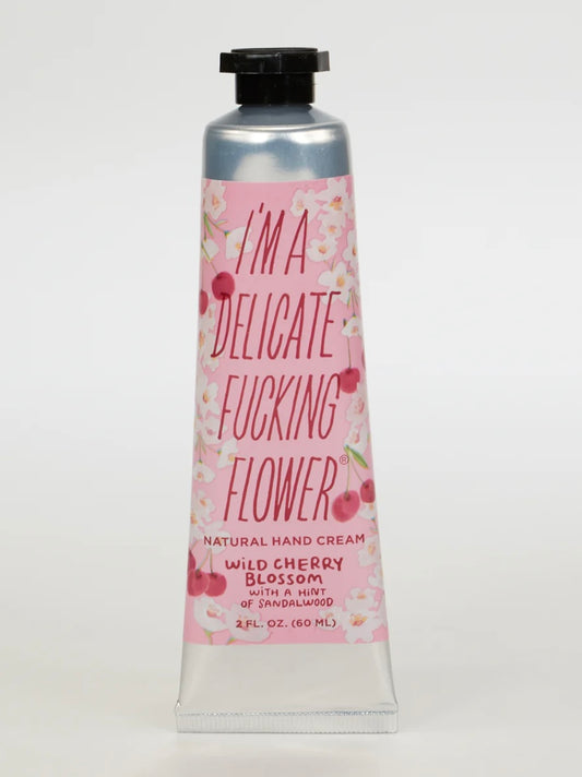 Blue Q- I’m A Delicate Fucking Flower Hand Cream- Wild Cherry Blossom
