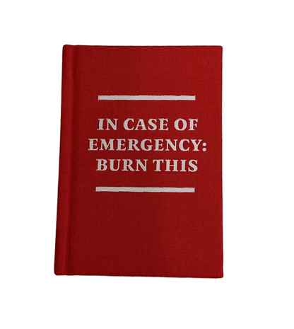Ohh Deer- In case of emergency Hardback Notebook
