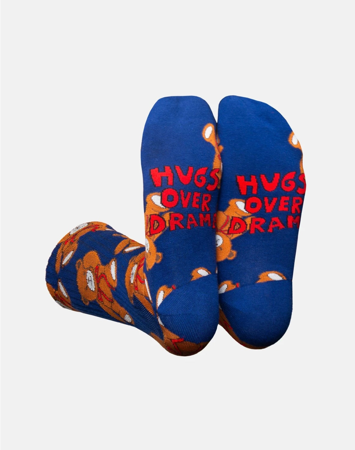 Eat My Socks- Adult Flat Sport Socks- Teddy Bear