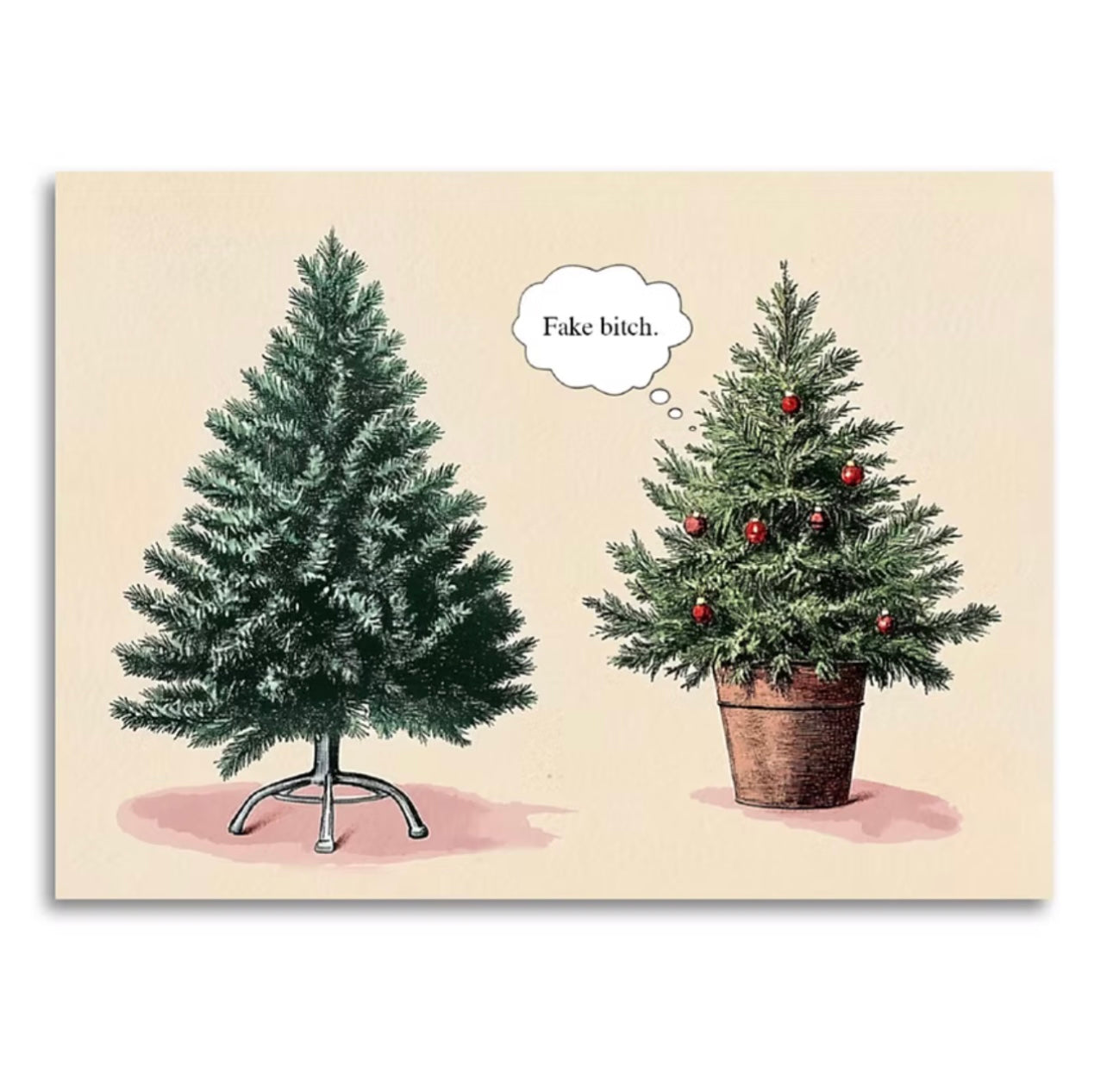Bad Betty Greeting Co. - Funny Christmas Card- Fake Bitch