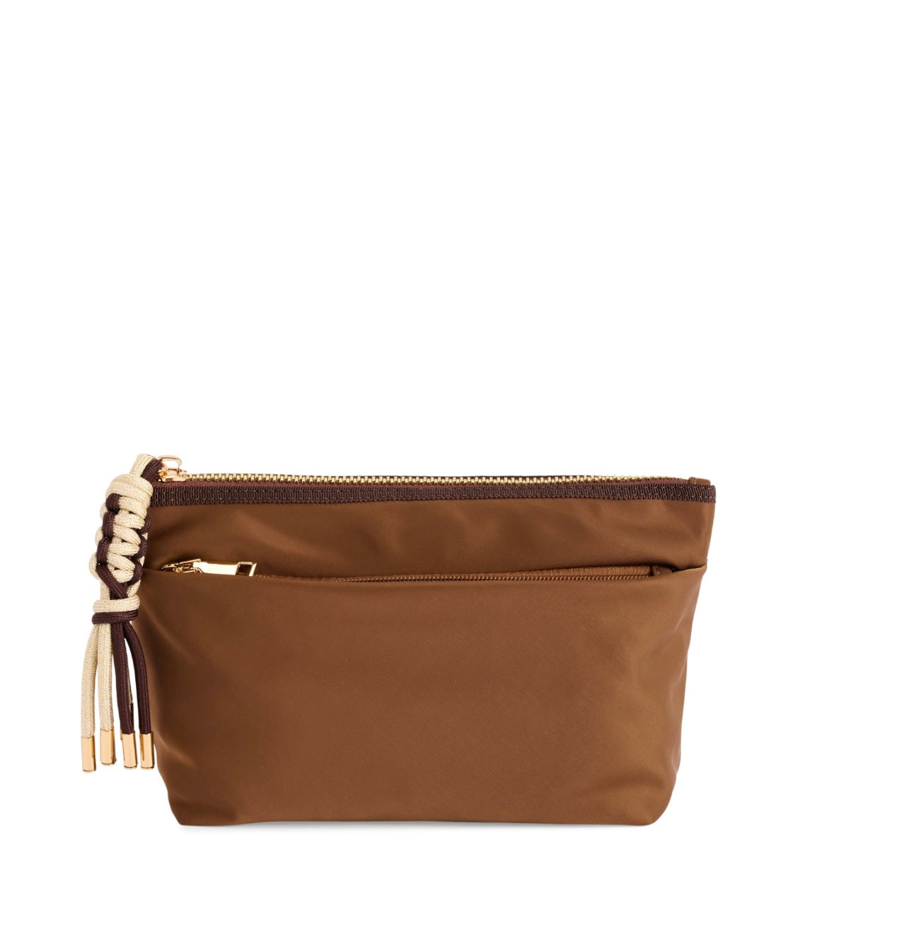 Shiraleah- Jet Zip Pouch-  Mocha