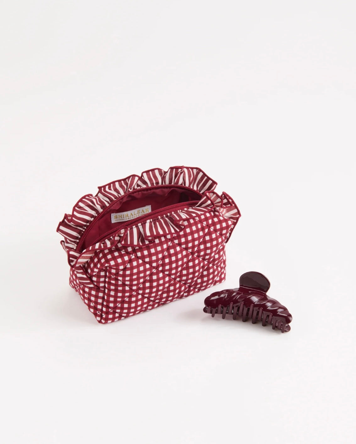 Shiraleah- Lucy Small Zip Pouch- Maroon
