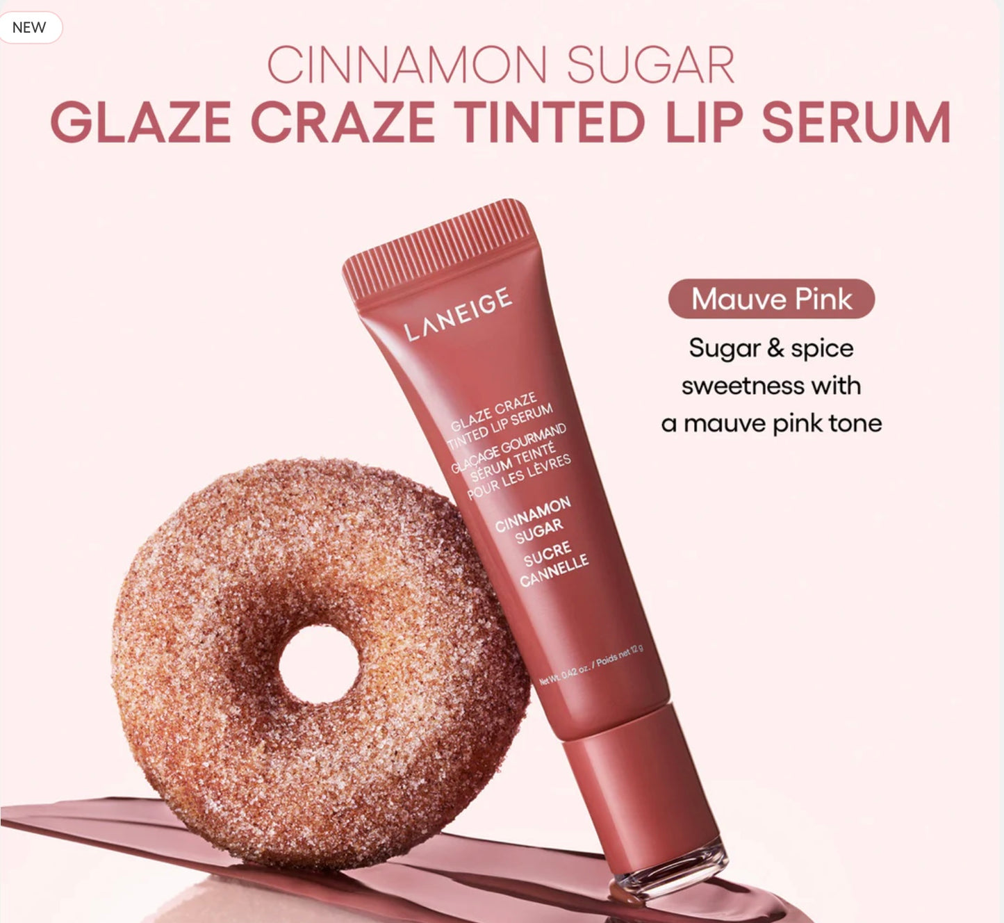 LANEIGE - Glaze Craze Tinted Lip Serum - Cinnamon Sugar
