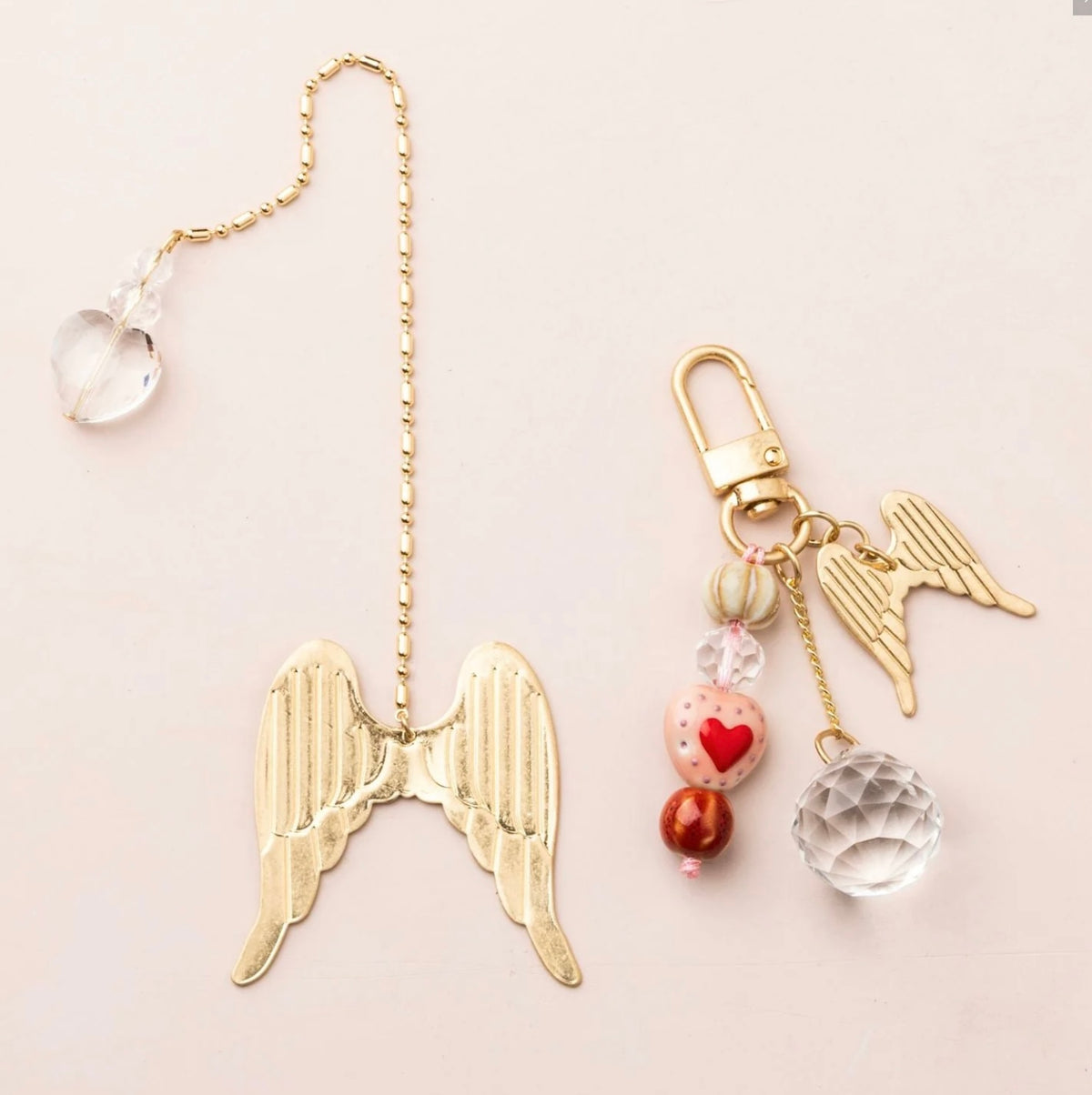 Scout- Bookmark & Keychain Set- Angel Wings / Protection