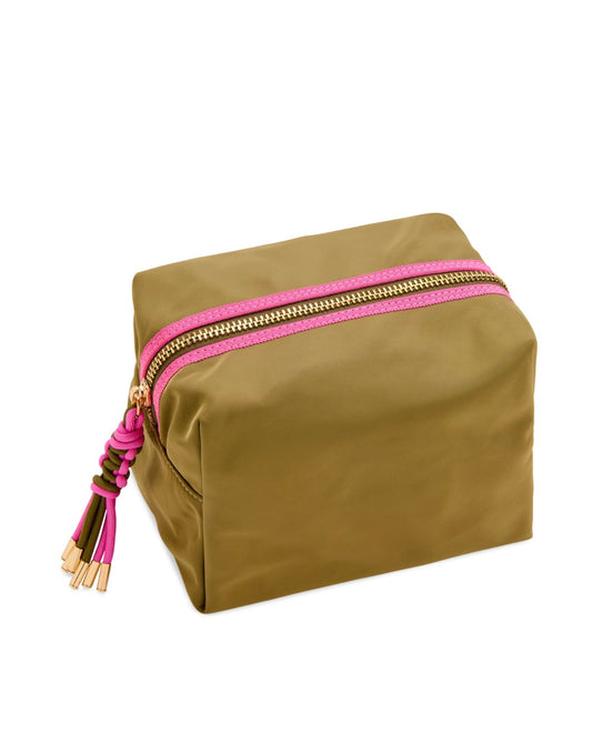Shiraleah- Jet Large Boxy Zip Pouch- Olive
