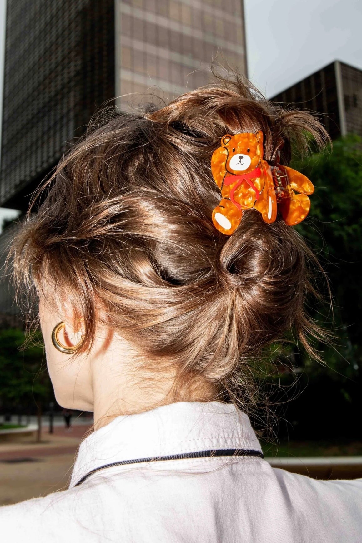 Eat My Socks- Hair Claw Clip- Teddy Bear