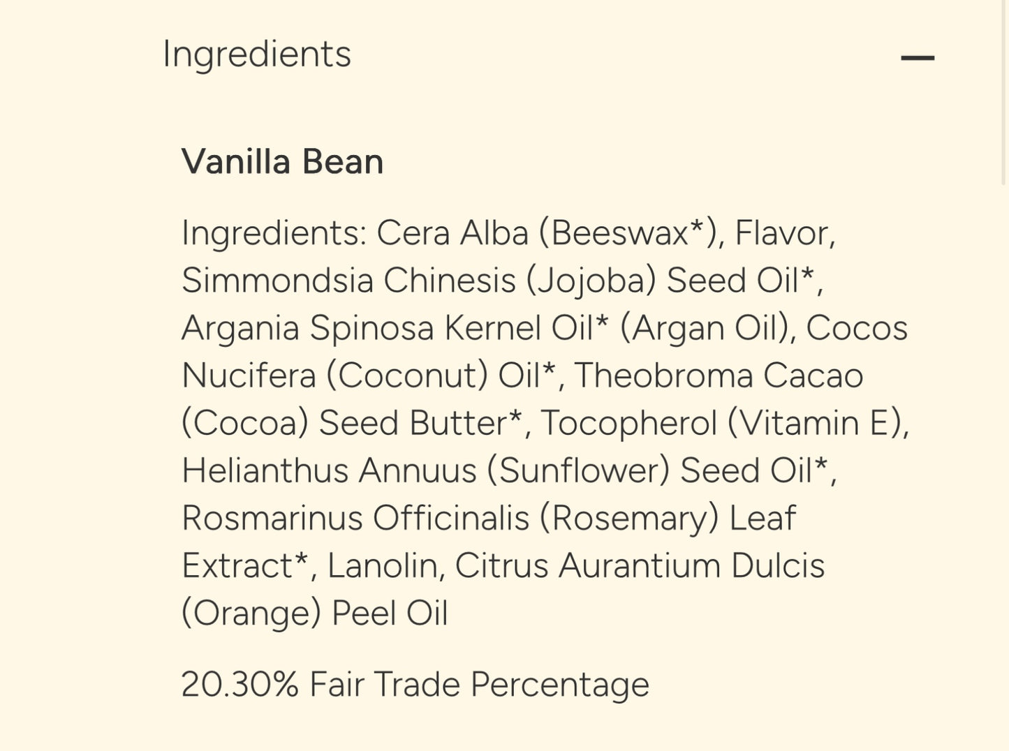 Bee Bella- Vanilla Bean Lip Balm