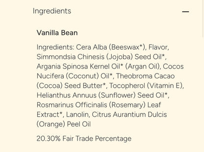 Bee Bella- Vanilla Bean Lip Balm