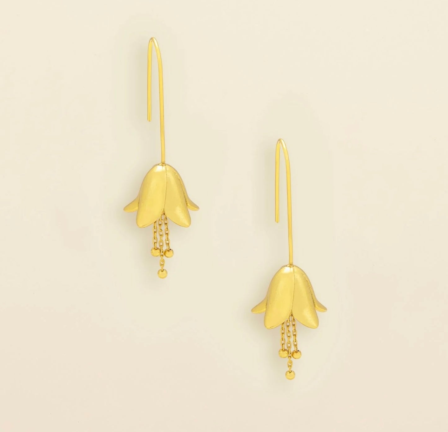 Scout- Refined Icon Earring- Lily Drop Earring / Gold