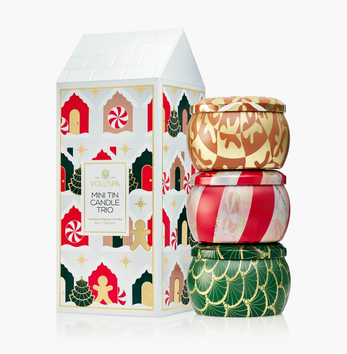 Voluspa- Holiday Mini Tin Trio