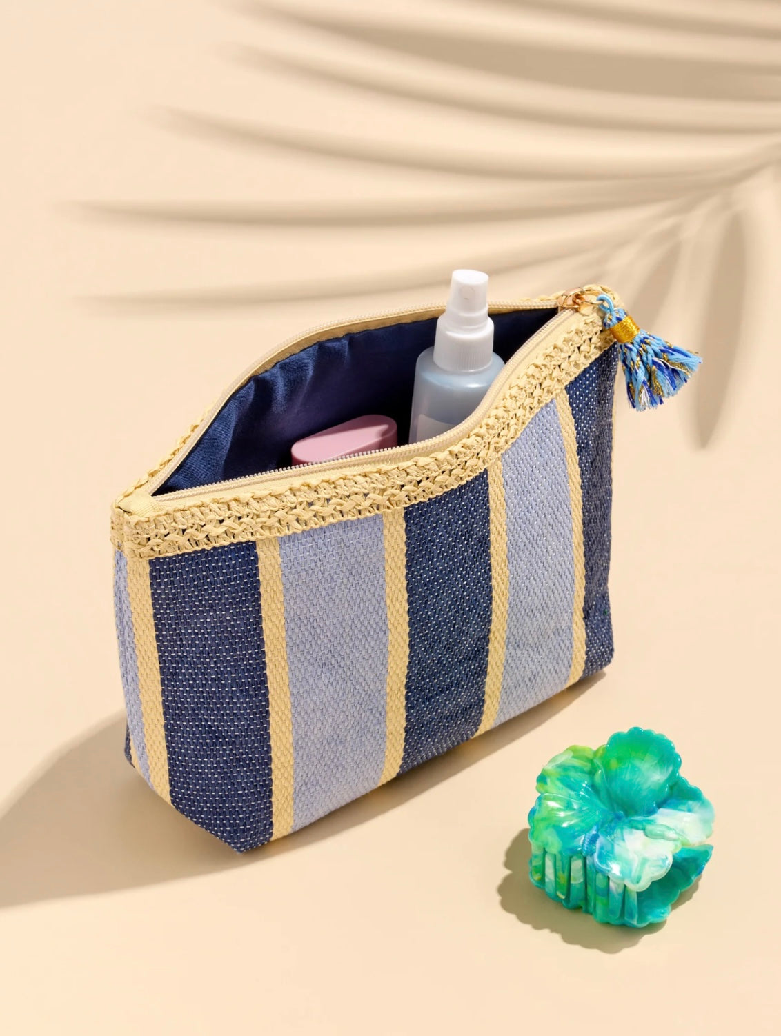 Shiraleah- Capri Zip Pouch Navy