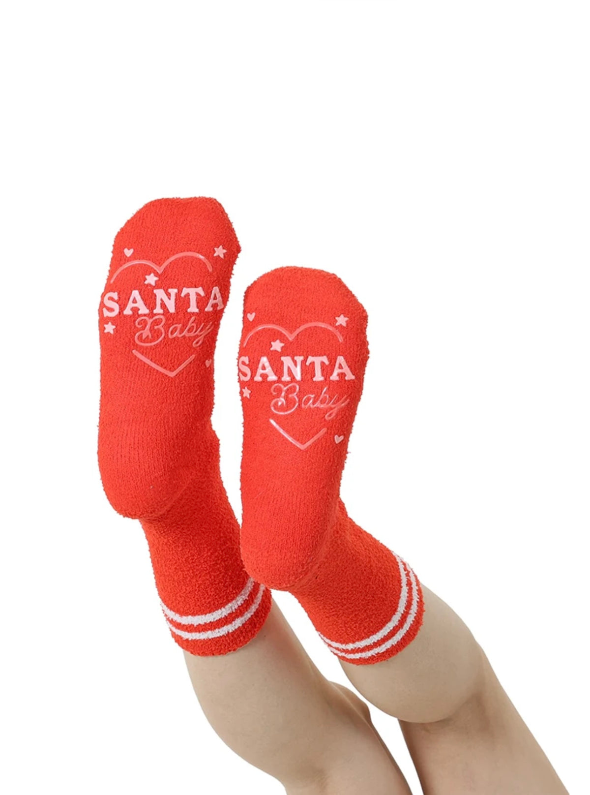 Living Royal- Santa Baby Fuzzy Crew Socks