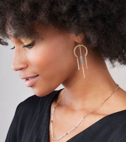 Scout- Dream Stone Earring- Labradorite