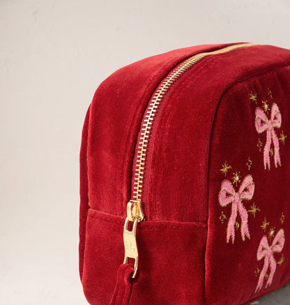 Elizabeth Scarlett- Dazzling Bows Makeup Bag