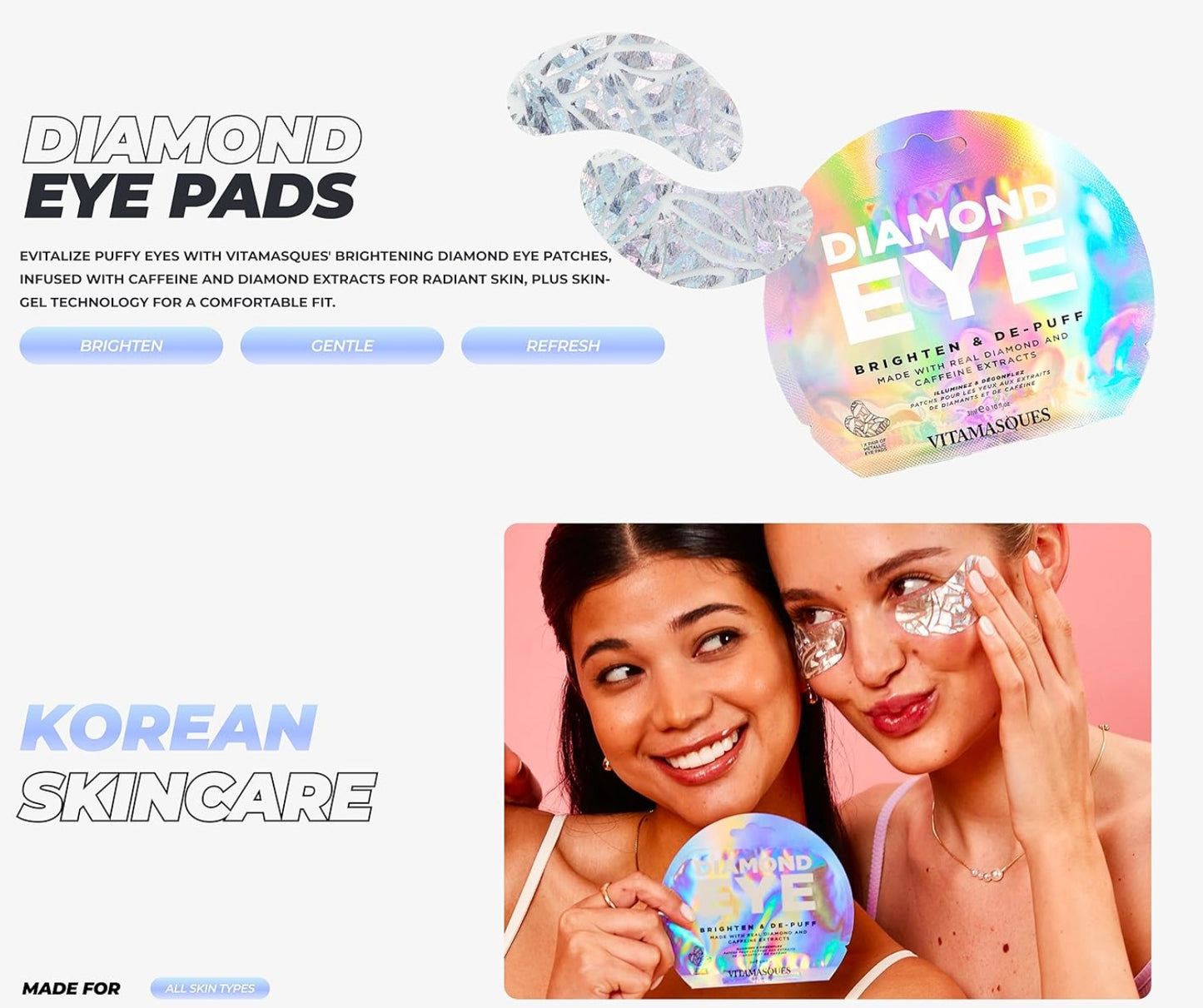 Vitamasques- Diamond Eye Mask Brighten & Depuff