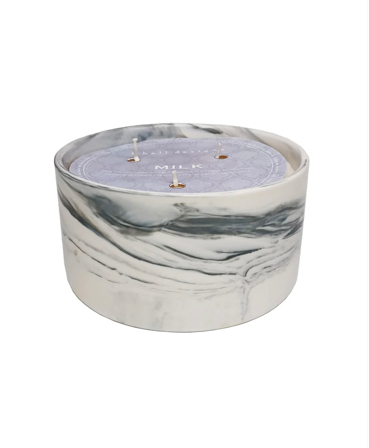 K. Hall- Milk Marble Candle