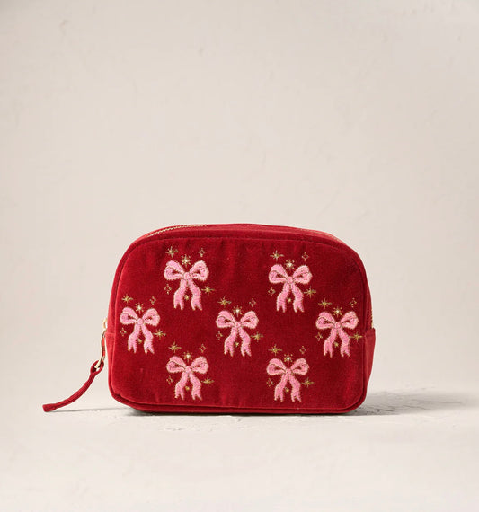 Elizabeth Scarlett- Dazzling Bows Makeup Bag