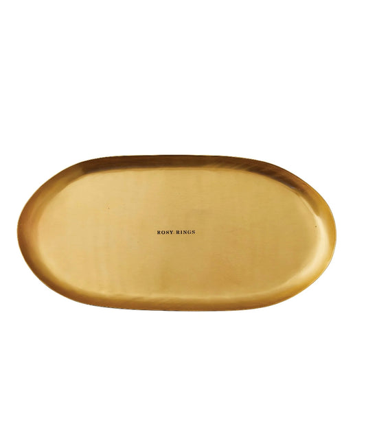 Rosy Rings- Oval Etched Plate Large