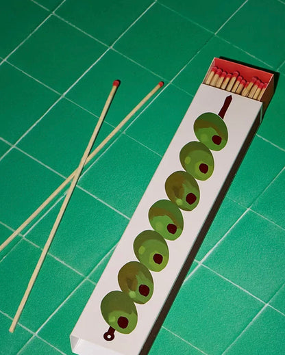 Paddywax- Slender Boxed Matches Olives