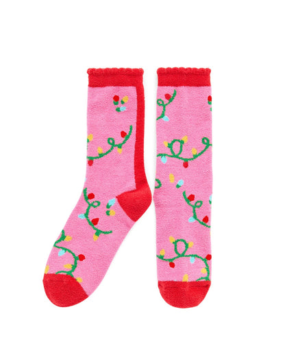 Shiraleah- String Light Socks- Pink
