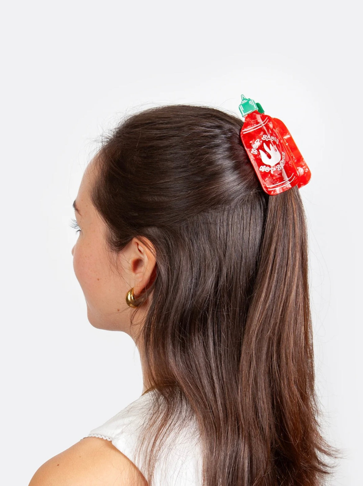 Eat My Socks- Hair Claw Clip- Sriracha