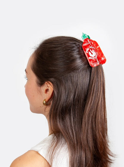 Eat My Socks- Hair Claw Clip- Sriracha