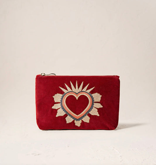 Elizabeth Scarlett- Sacred Heart Mini Pouch