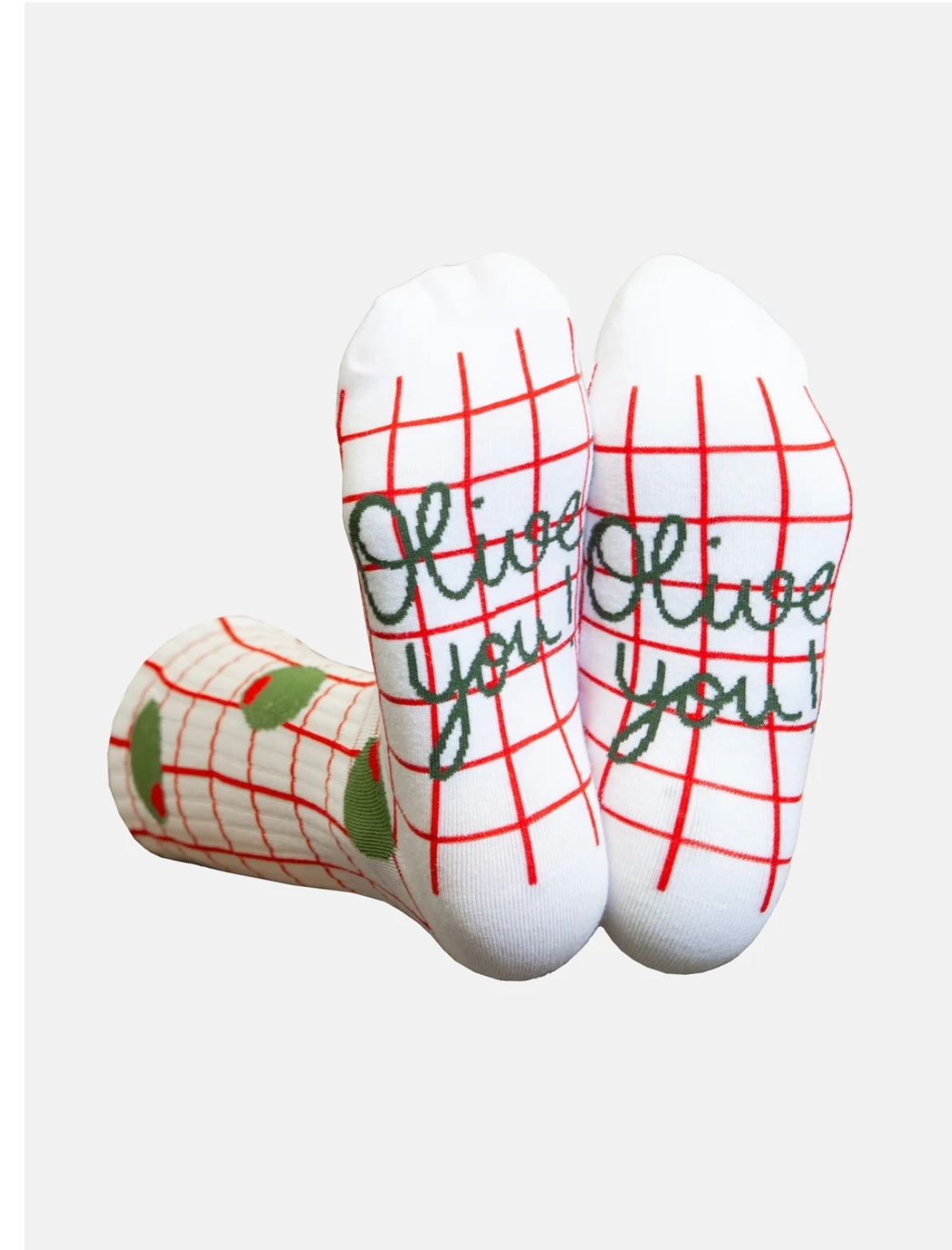 Eat My Socks- Adult Flat Sport Socks- Olive