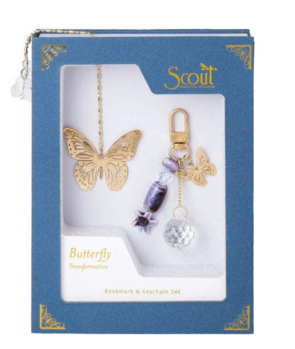 Scout- Bookmark & Keychain Set- Butterfly / Transformation