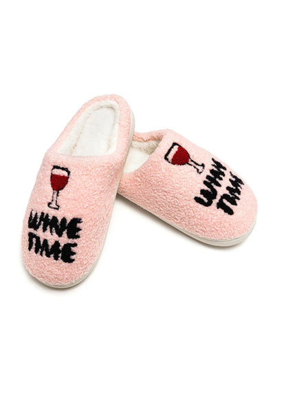 Living Royal- Wine Time Slippers- S/M