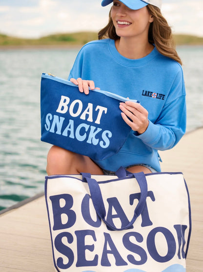 Shiraleah- Boat Snacks Large Tote