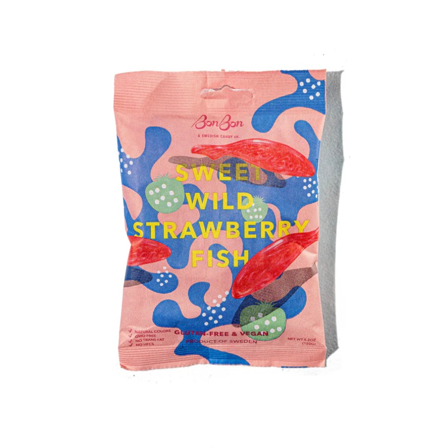 BonBon- A Swedish Candy Co- Sweet Wild Strawberry Fish