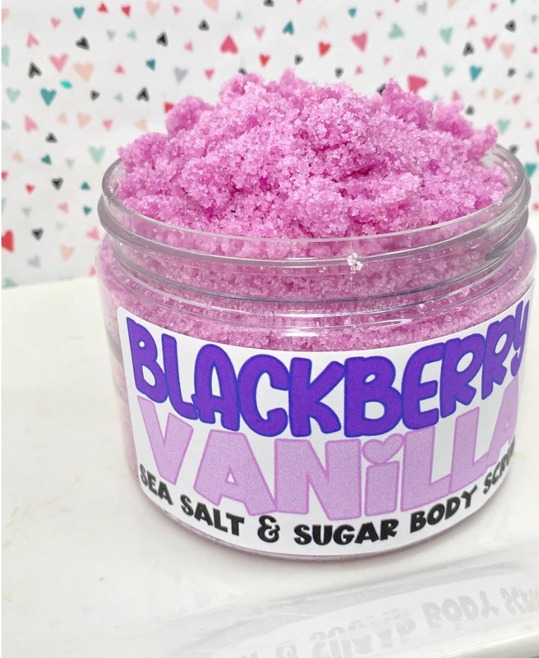 The Little Bubble- Blackberry Vanilla Sea Salt & Sugar Body Scrub