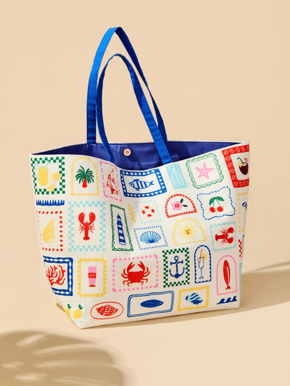 Shiraleah- Seaside Carryall Tote Multi