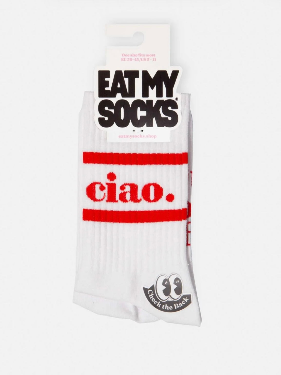 Eat My Socks- Adult Flat Socks- Ciao