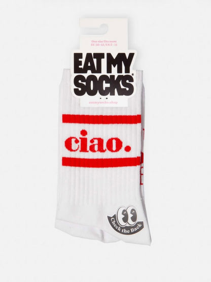 Eat My Socks- Adult Flat Socks- Ciao