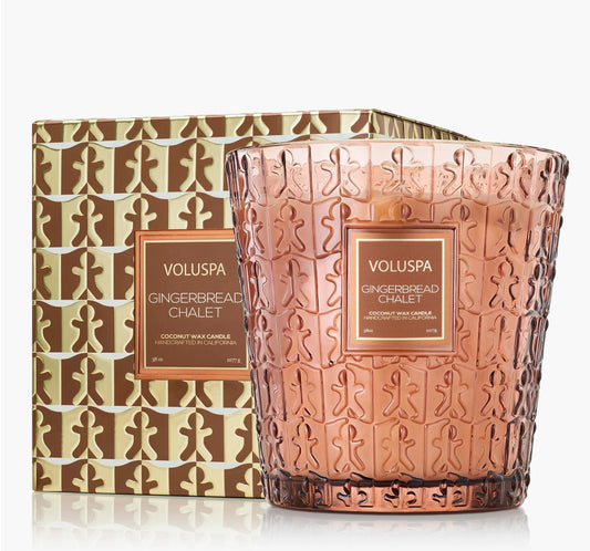 Voluspa- Gingerbread Chalet 3-Wick Candle 38oz