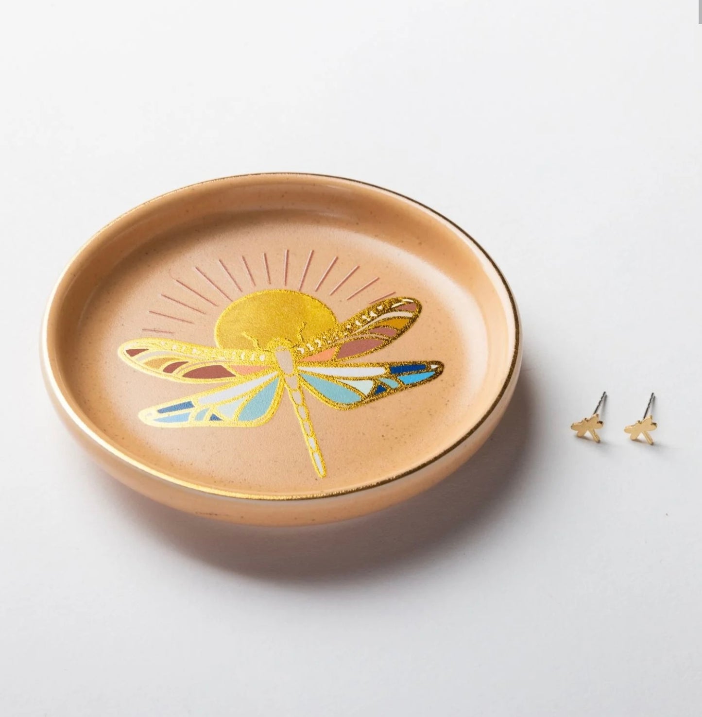 Scout- Jewelry Dish & Stud Earring Set- Dragonfly