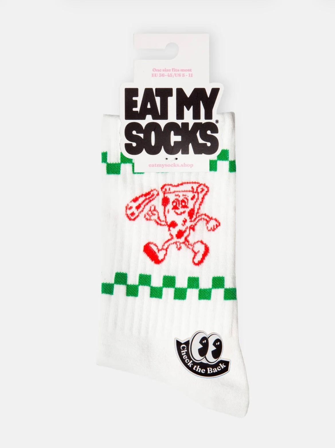 Eat My Socks- Adult Flat Sport Socks- Pizza Lover
