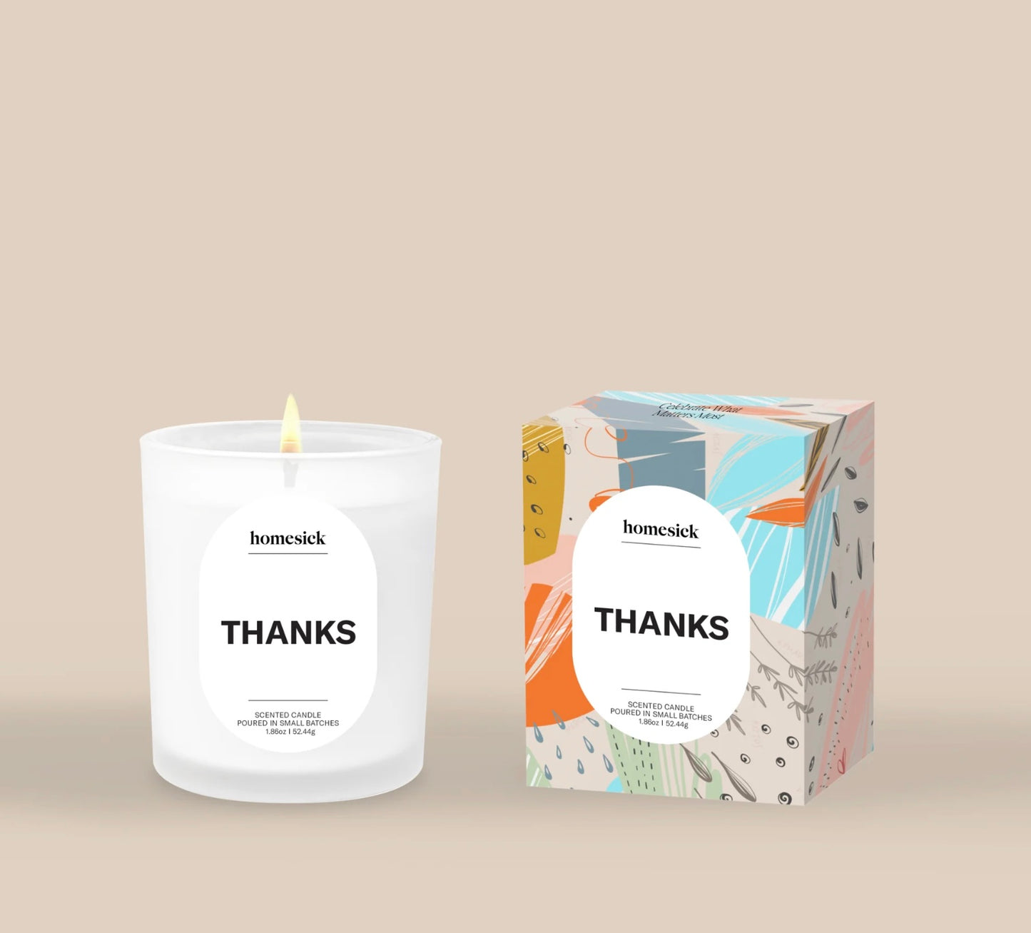 Homesick- Thanks Mini Candle 1.85 oz