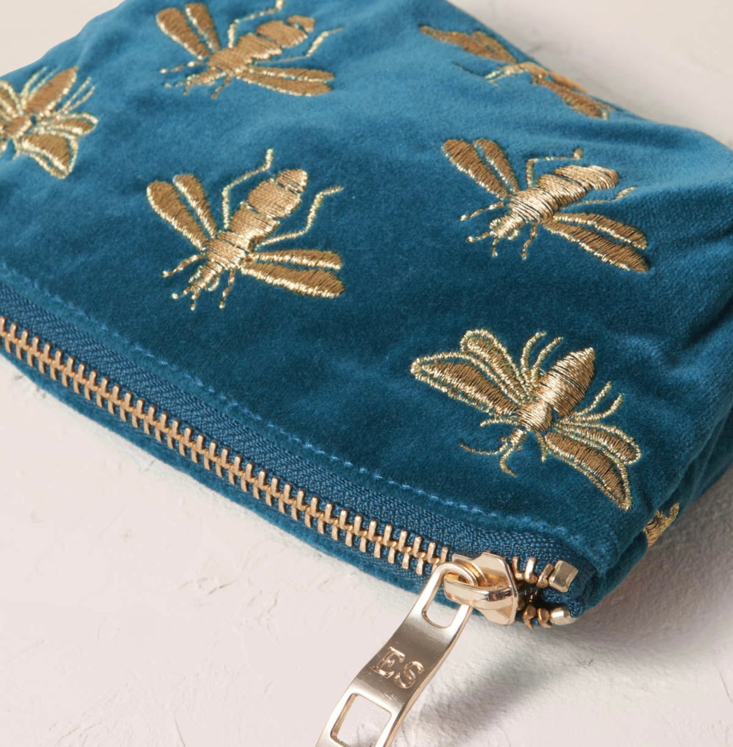 Elizabeth Scarlett- Honey Bee Rich Blue Coin Purse