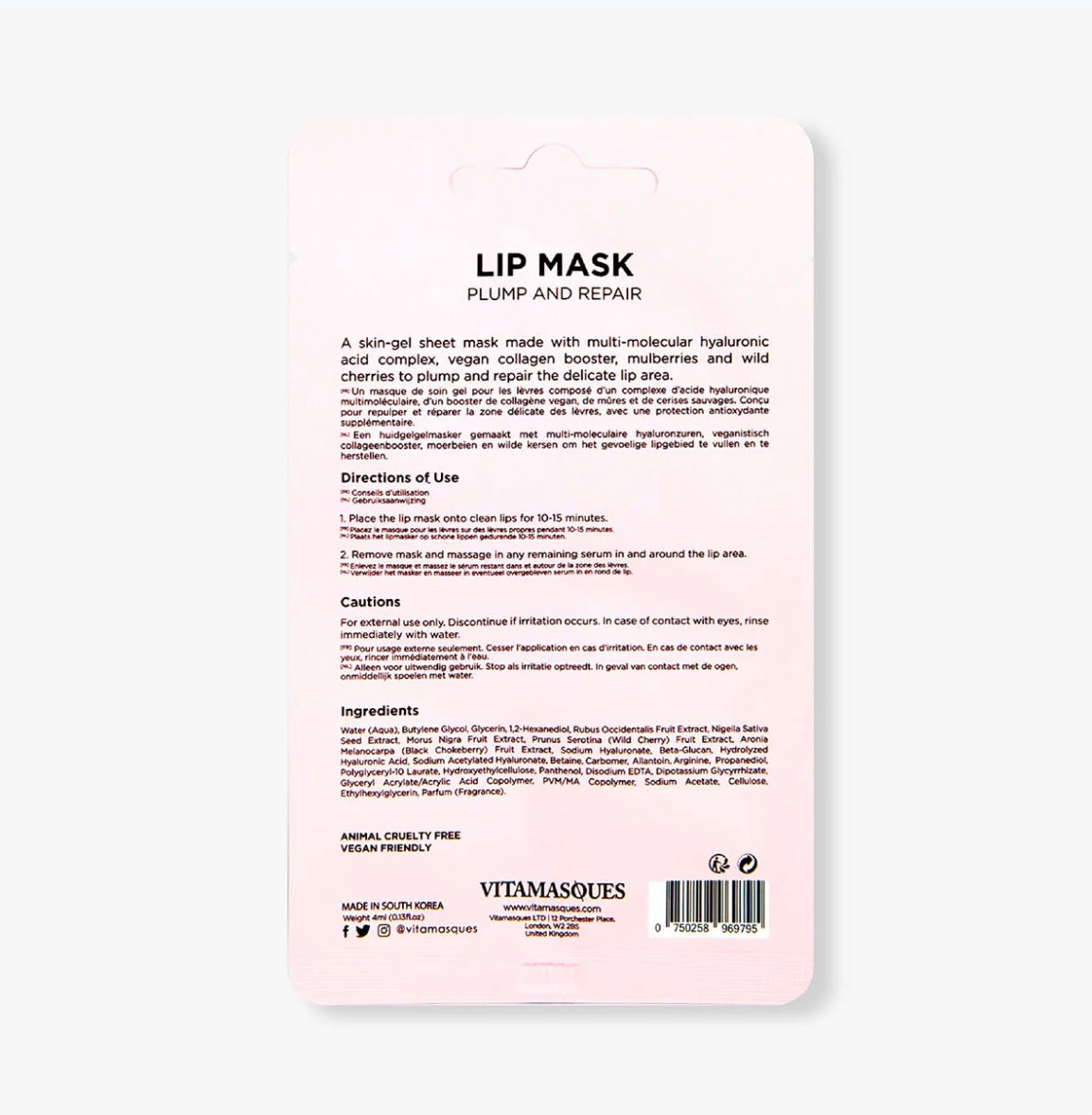 Vitamasques- Lip Mask Plump & Repair