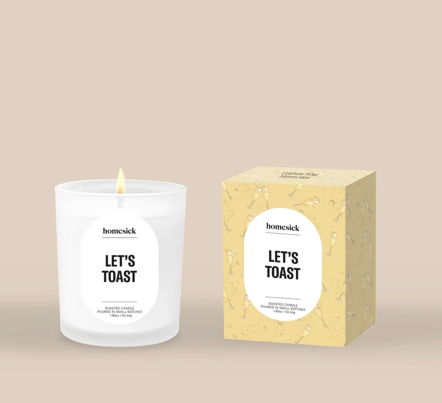 Homesick- Lets Toast Mini Candle 1.85 oz