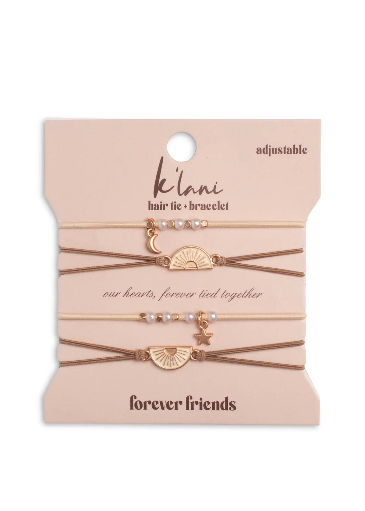 K’lani Hair Tie Bracelets “Forever Friends” (size medium)