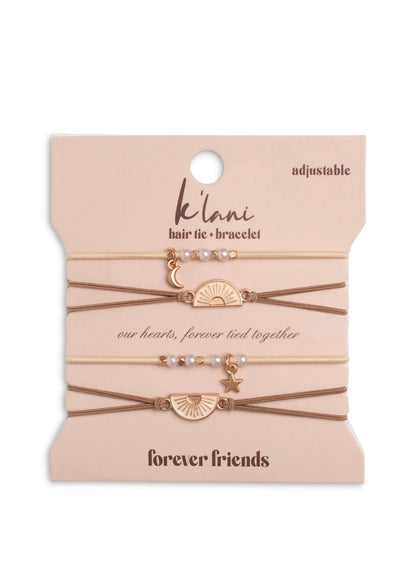 K’lani Hair Tie Bracelets “Forever Friends” (size medium)