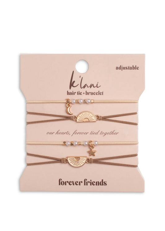 K’lani Hair Tie Bracelets “Forever Friends” (size medium)