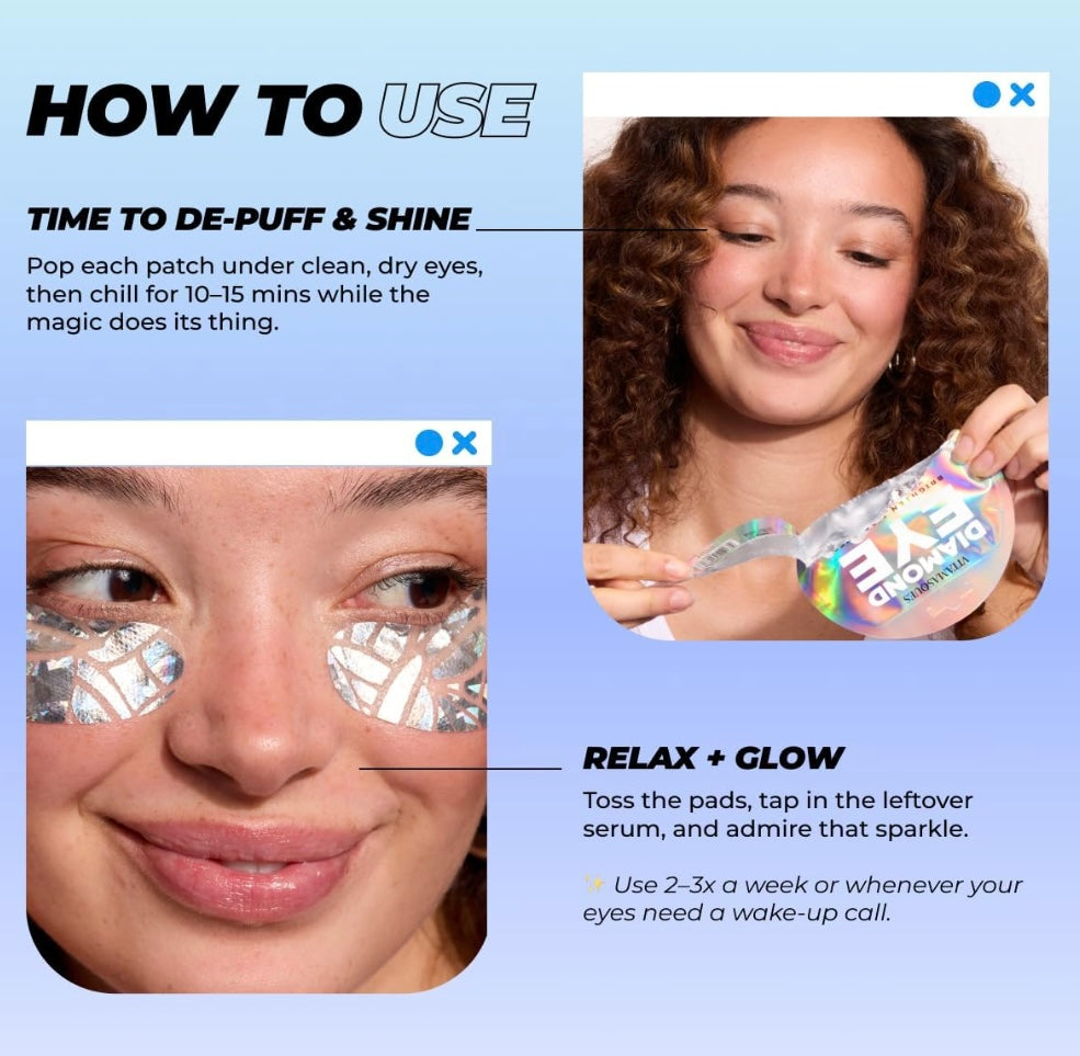 Vitamasques- Diamond Eye Mask Brighten & Depuff