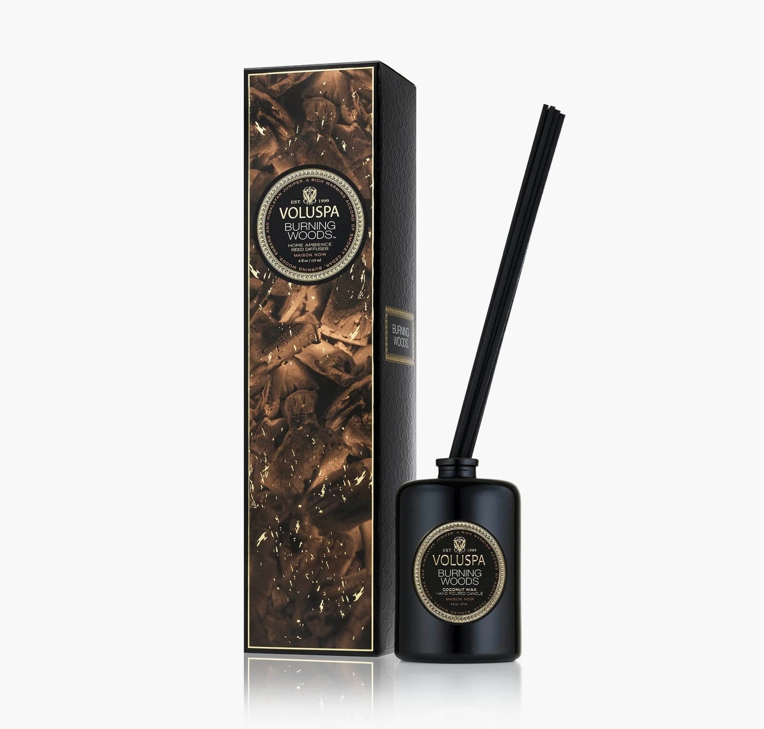 voluspa tobacco Burning Woods | Reed Diffuser